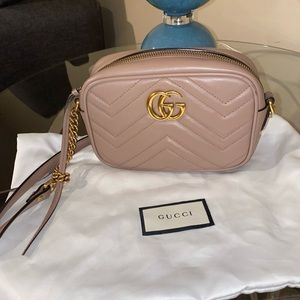 Authentic GG Marmont Matelassè Mini Gucci Bag